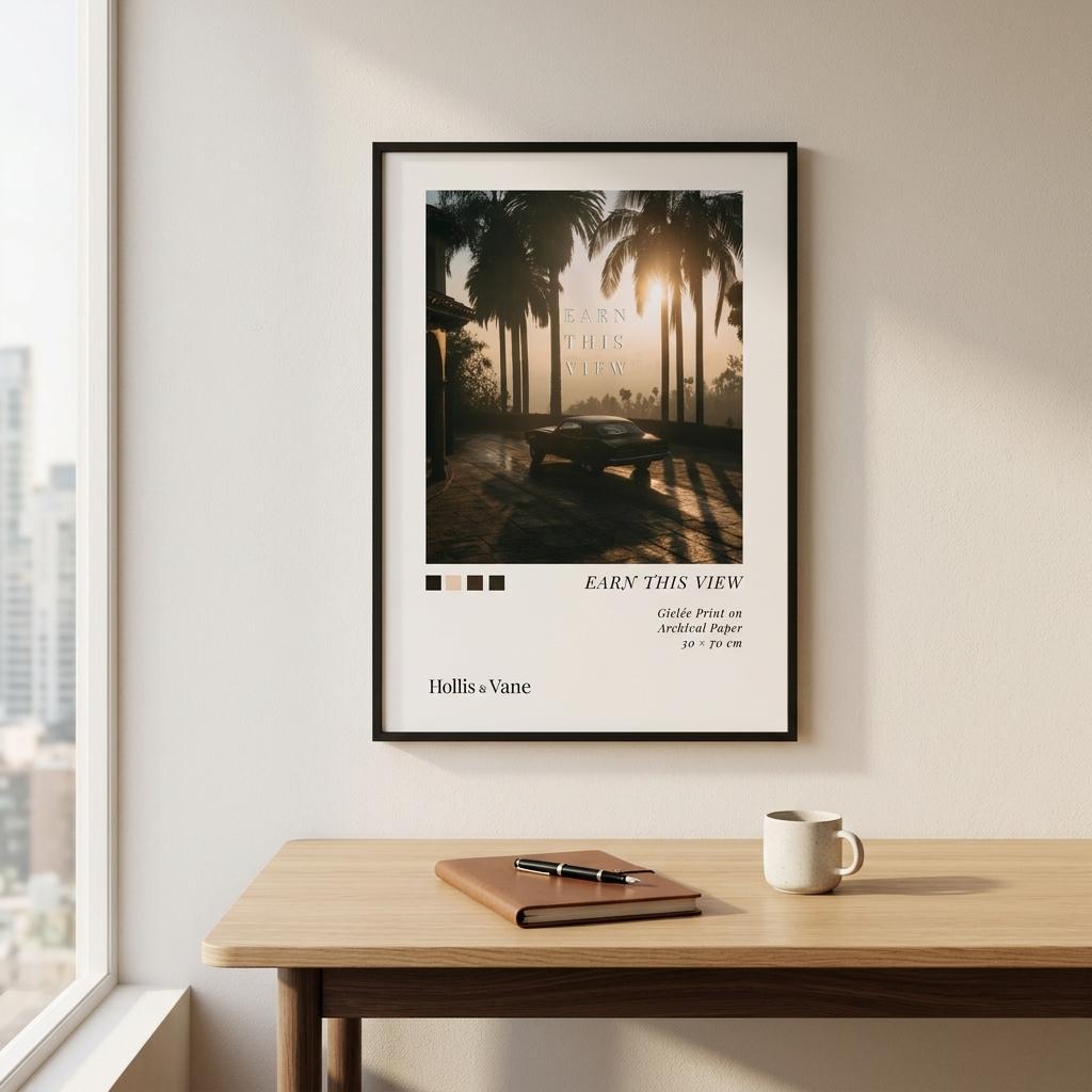 Earn This View — Framed Poster