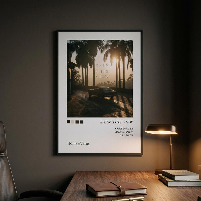 Earn This View — Framed Poster