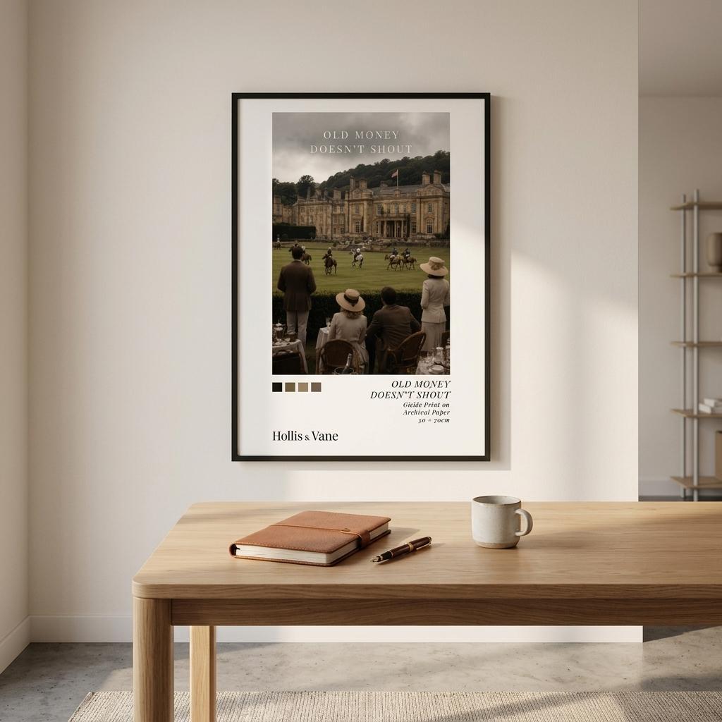 Old Money Doesn't Shout — Framed Poster