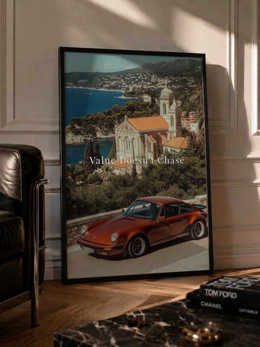 Value Doesn't Chase — Framed Wall Art
